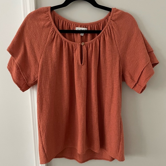 Madewell Texture & Thread Tiered- Sleeve Top - Picture 5 of 8